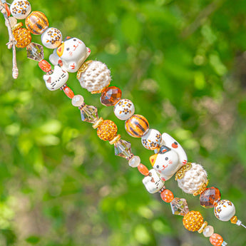 Critter Bead Strand in Cozy Cats