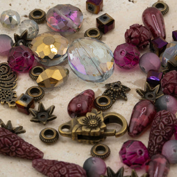 Curiosity Cabinet Bead Mix in Tailored Plum Suite
