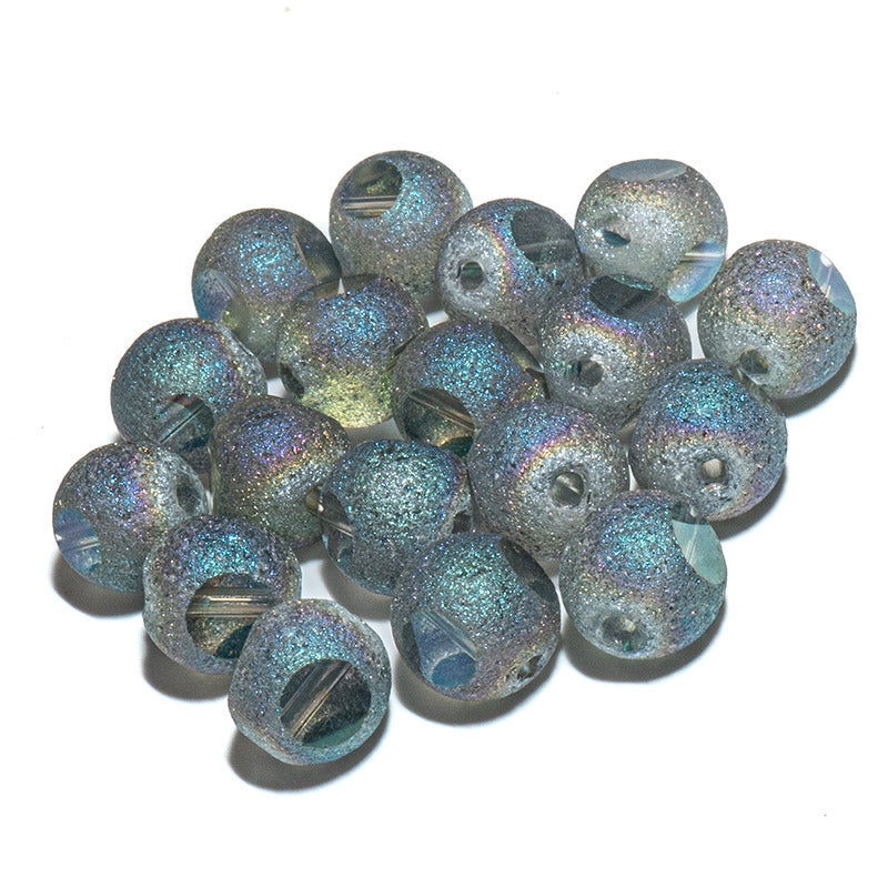 Czech 3 Cut Window Bead in Frosty Helio Green