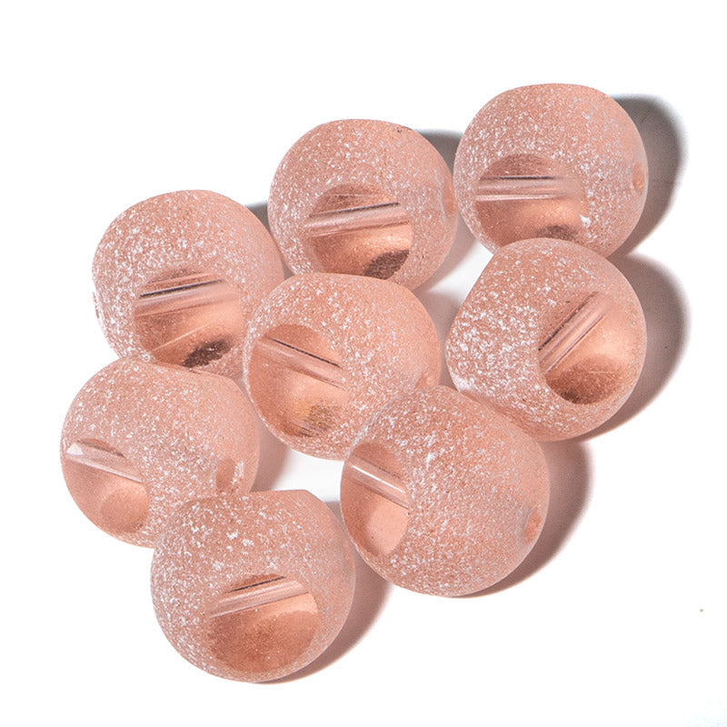 Czech 3 Cut Window Rosa Frost 12mm Bead Set
