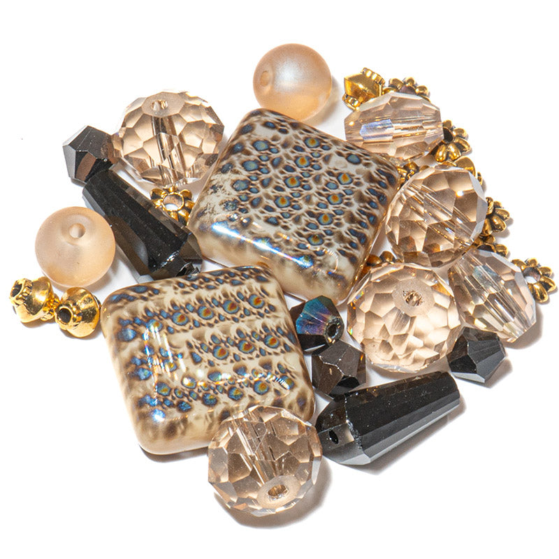 Czech Bead Mix in Sandy Dunes