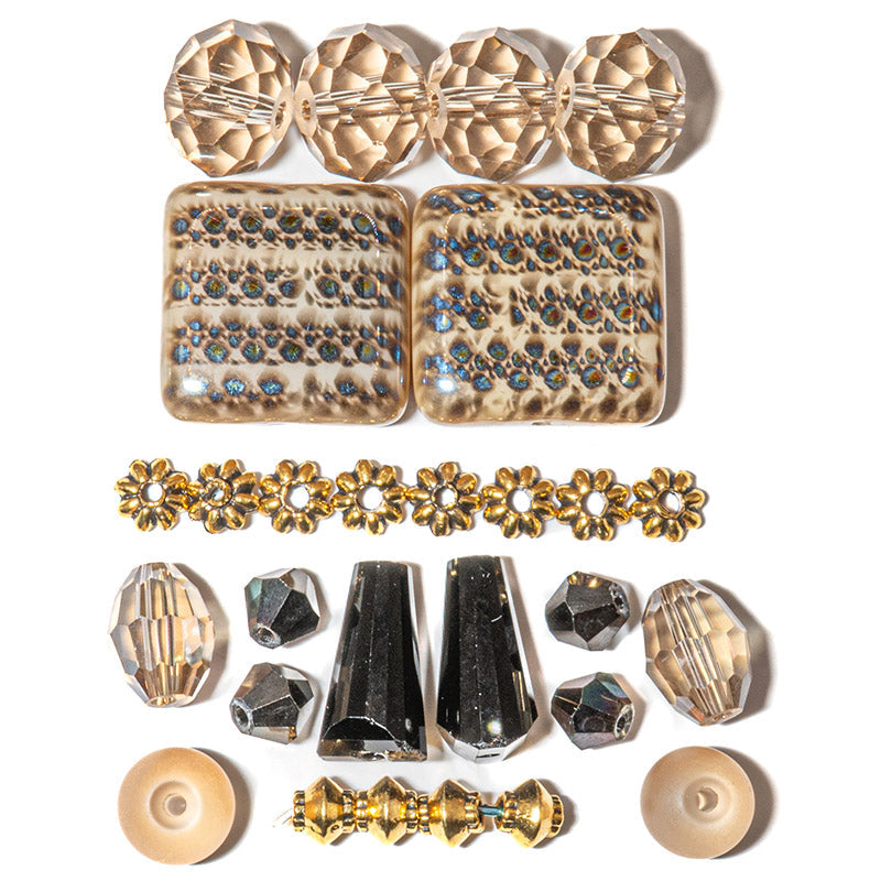 Czech Bead Mix in Sandy Dunes