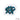 Czech Glass Fire Polish Bead Cut & Engraved Window in Rich Aqua