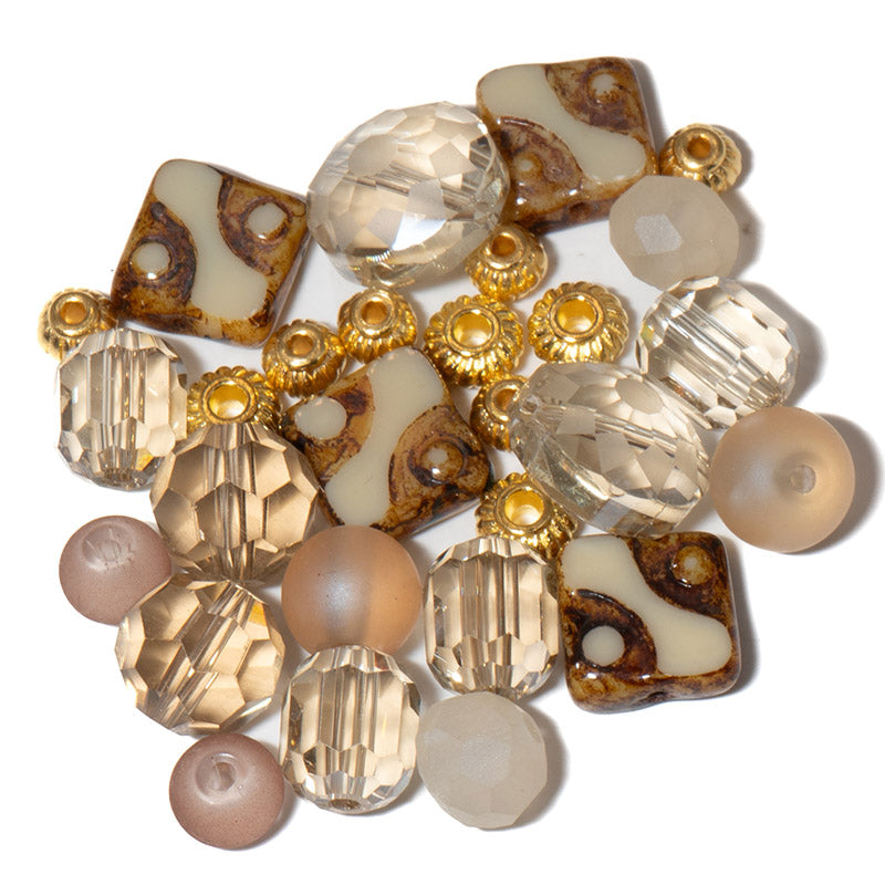 Czech Mini Bead Mix in Vintage Vibes