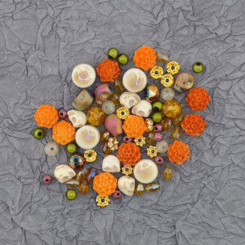 Day of The Dead Bead Mix in Marigolds Bloom