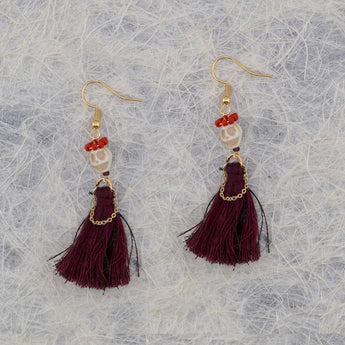 Day of The Dead Earrings Kit in Ruby Red Dress