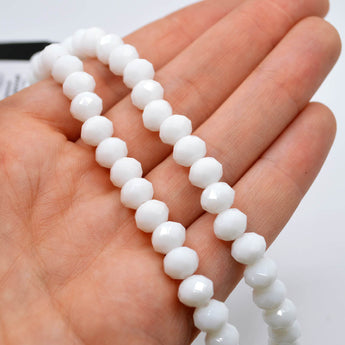 Designed By Me Strand in White Single-Style Rondelle