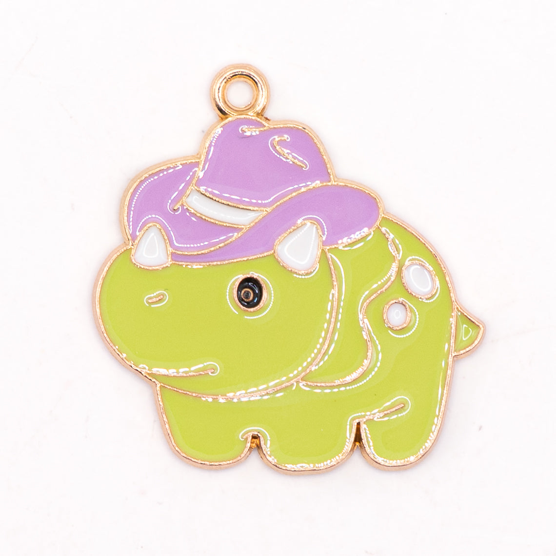 Dinosaurs with Hats Enamel Alloy Charms!