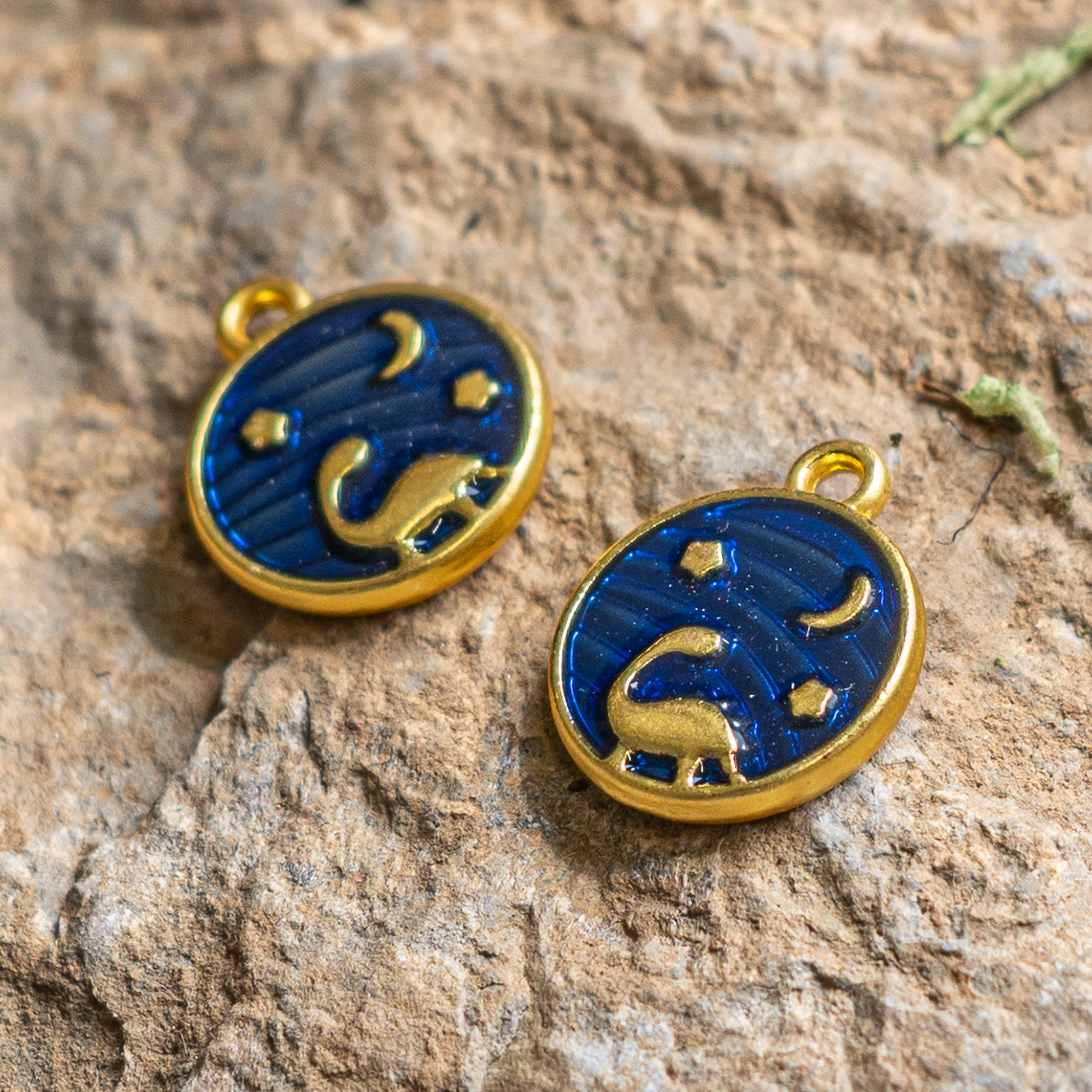 Dinosaur Alloy Enamel Charm in Stargazing Brachiosaurus