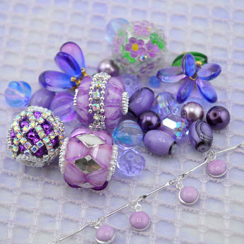 Bead Mix & Chain in Purple Promise