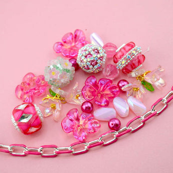 Bead Mix & Chain in Love Story Pink
