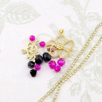Bead Mix & Cup Chain Set in Ladybugs & Dragonflies