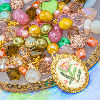 Fab Finds Bead Mix in Wondering Through The Peach Blossoms