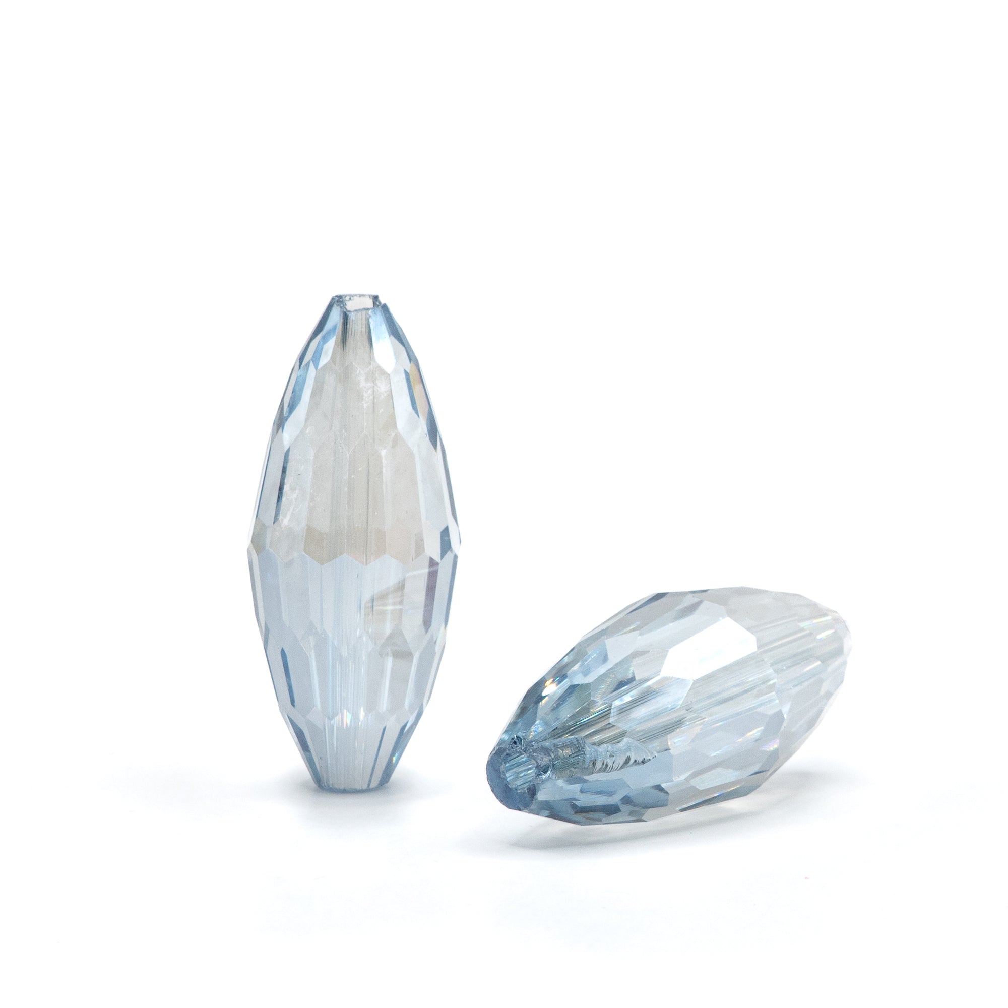 Shine with Me Faceted Glass Bead Pair