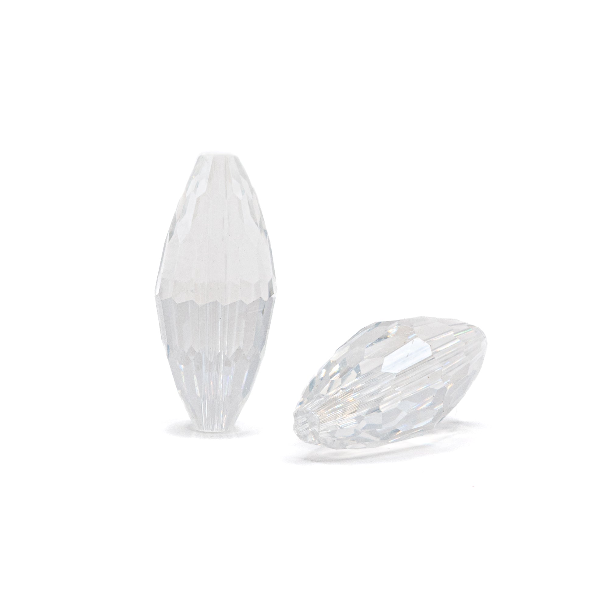 Shine with Me Faceted Glass Bead Pair