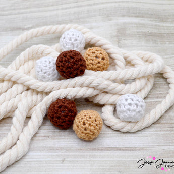 Fabric Bead Set in Nautical Knot