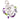 Birth Month Flower Keychain Kit in February Violet