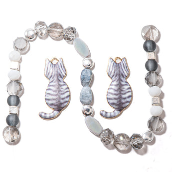 Feline Fancy Bead Mix in Grey & Gorgeous