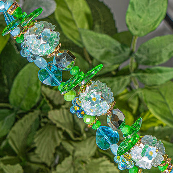 Boho Bead Strand Duo in Lilly Pool