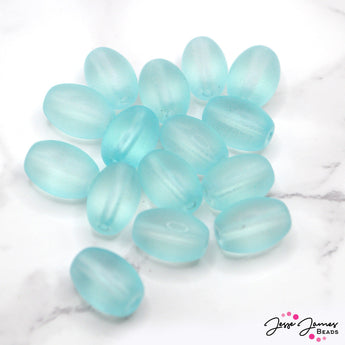 Frosted Aqua Bead Set