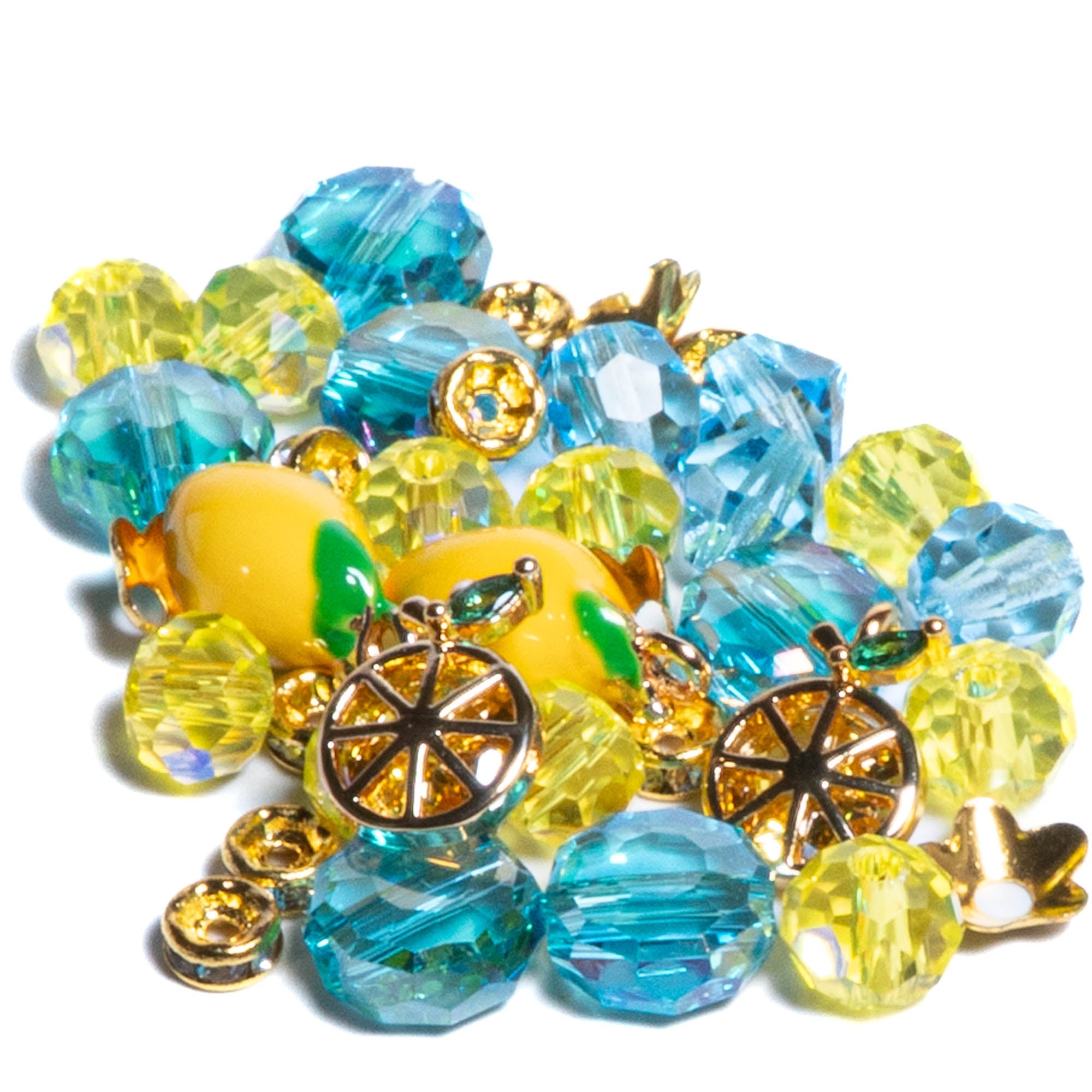 Fruit Mini Bead Mix in Eureka Lemon