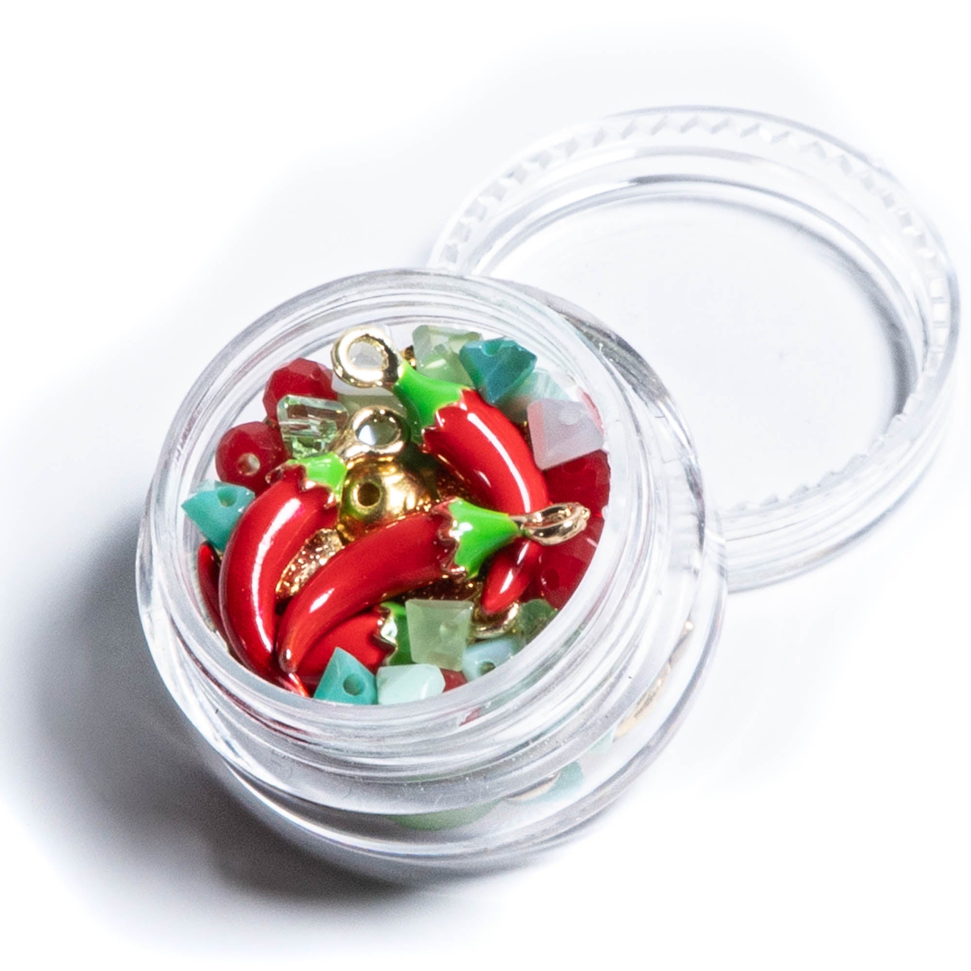 Fruit Mini Bead Mix in Red Hot Chili Pepper