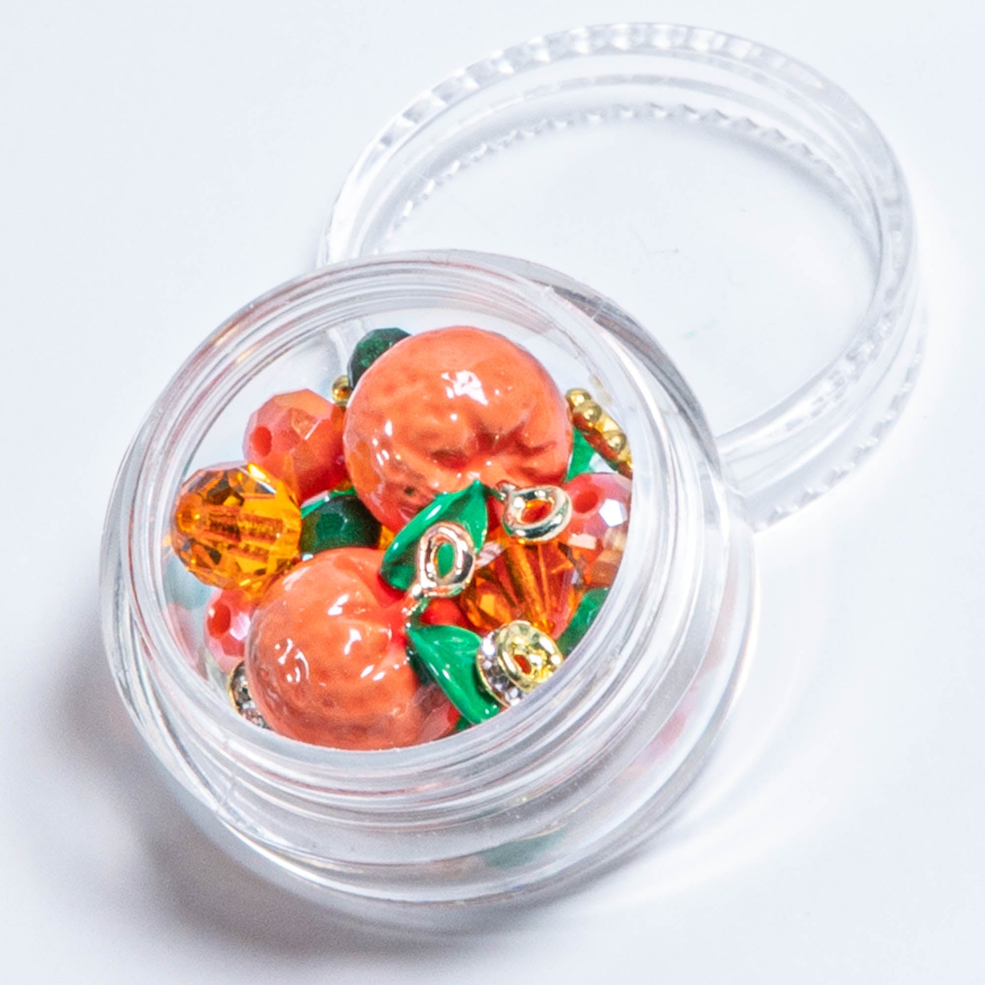 Fruit Mini Bead Mix in Tart Orange
