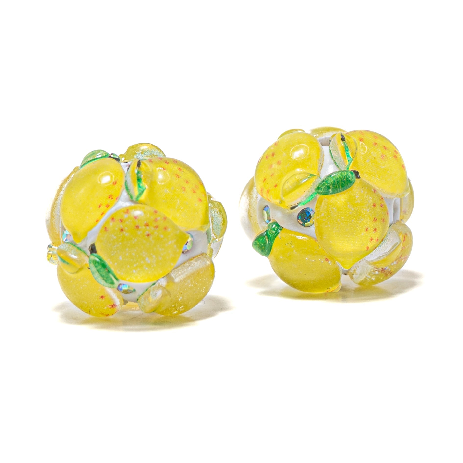Fruity Boho Bead Pair in When Life Gives You Lemons
