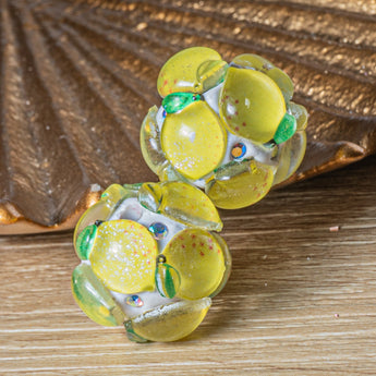 Fruity Boho Bead Pair in When Life Gives You Lemons