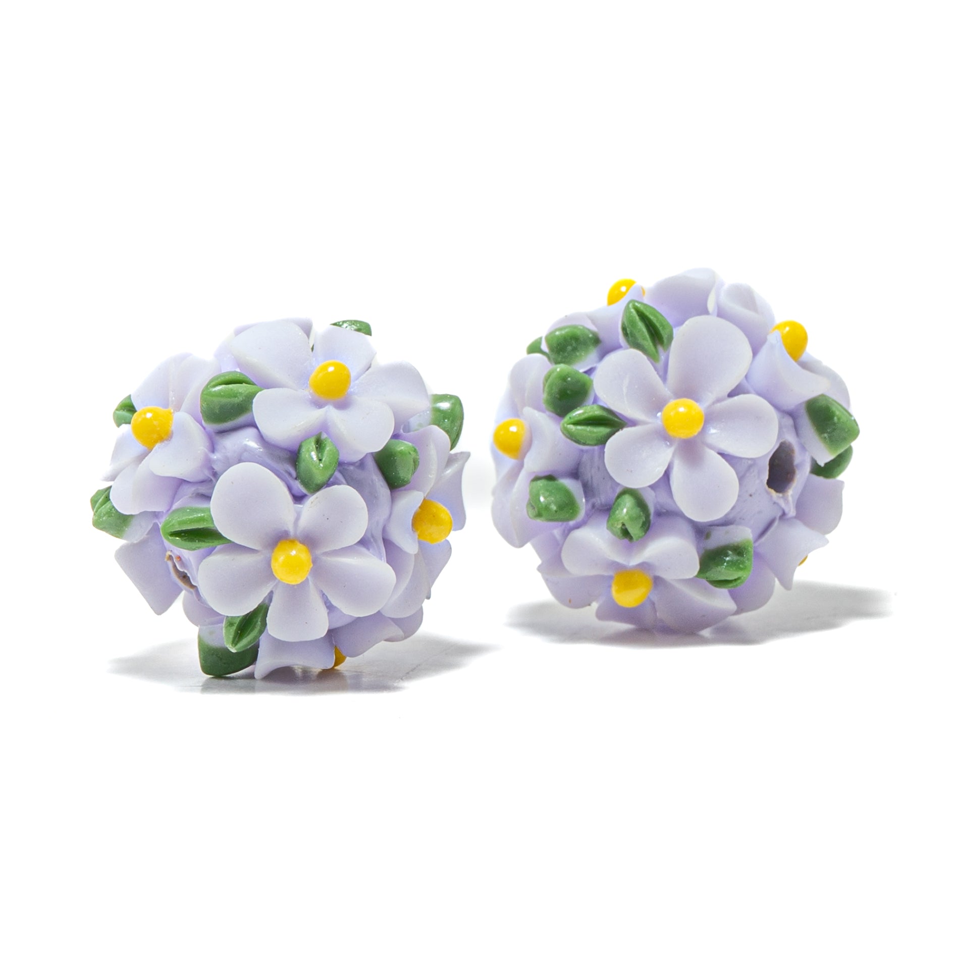 Garden Dreams Boho Bead Pair in Lavender