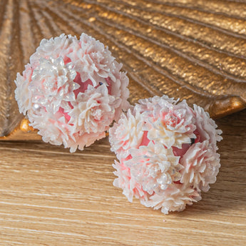 Garden Dreams Boho Bead Pair in Lovely Lilies