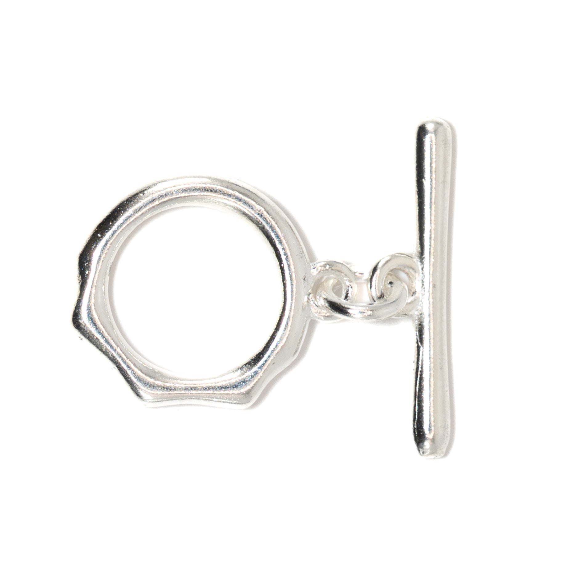 Getting in Gear Silver Toggle Clasp