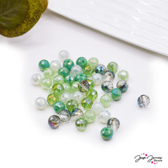 Glass Bead Set in Mint Ice Cream Dream