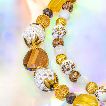 Glass Bead Strand Duo in Cozy Cottage