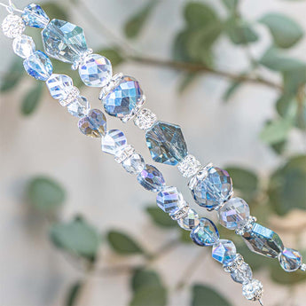 Glass Bead Strand Duo in I'm Blue