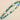 Glass Bead Strand Duo in Turquoise Sweethearts