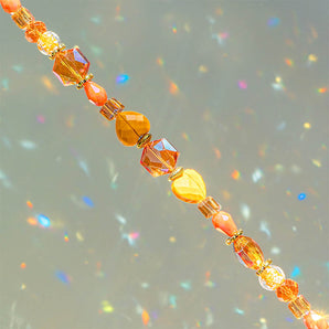 Glass Bead Strand in Citrus Circus
