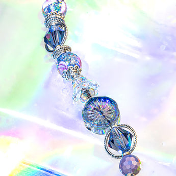 Glass Bead Strand in Glitter & Haze