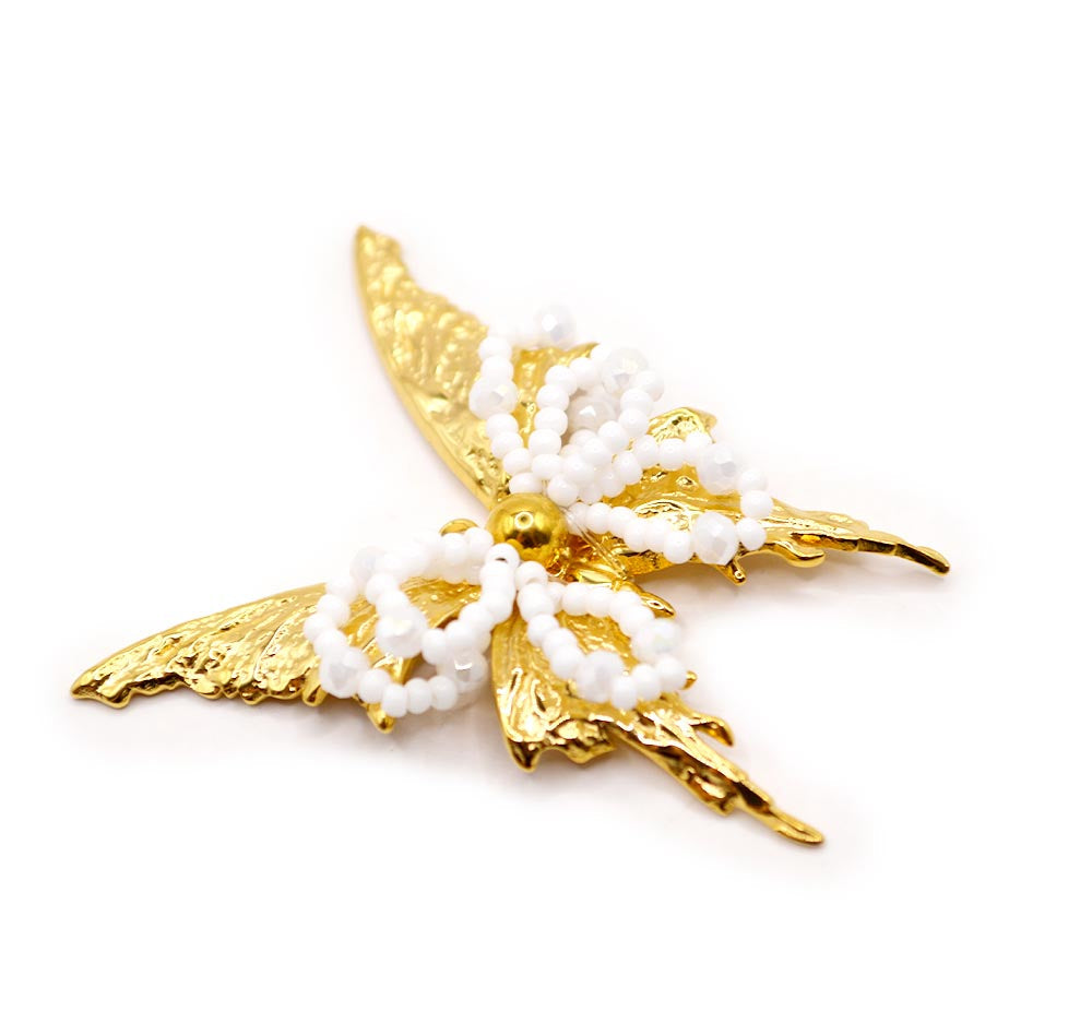 White Whisper Butterfly Pendant