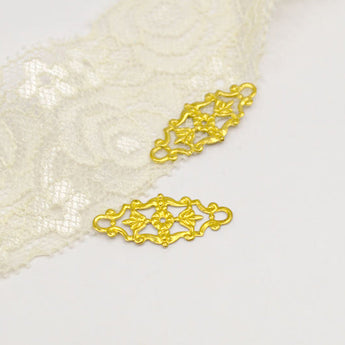 Gold Filigree 12 pc Connector Set in Gilded Daydream