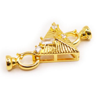 Golden Glam Triangle Clasp