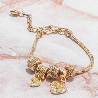 Gotta Be Golden Bracelet Blank with Heart Clasp