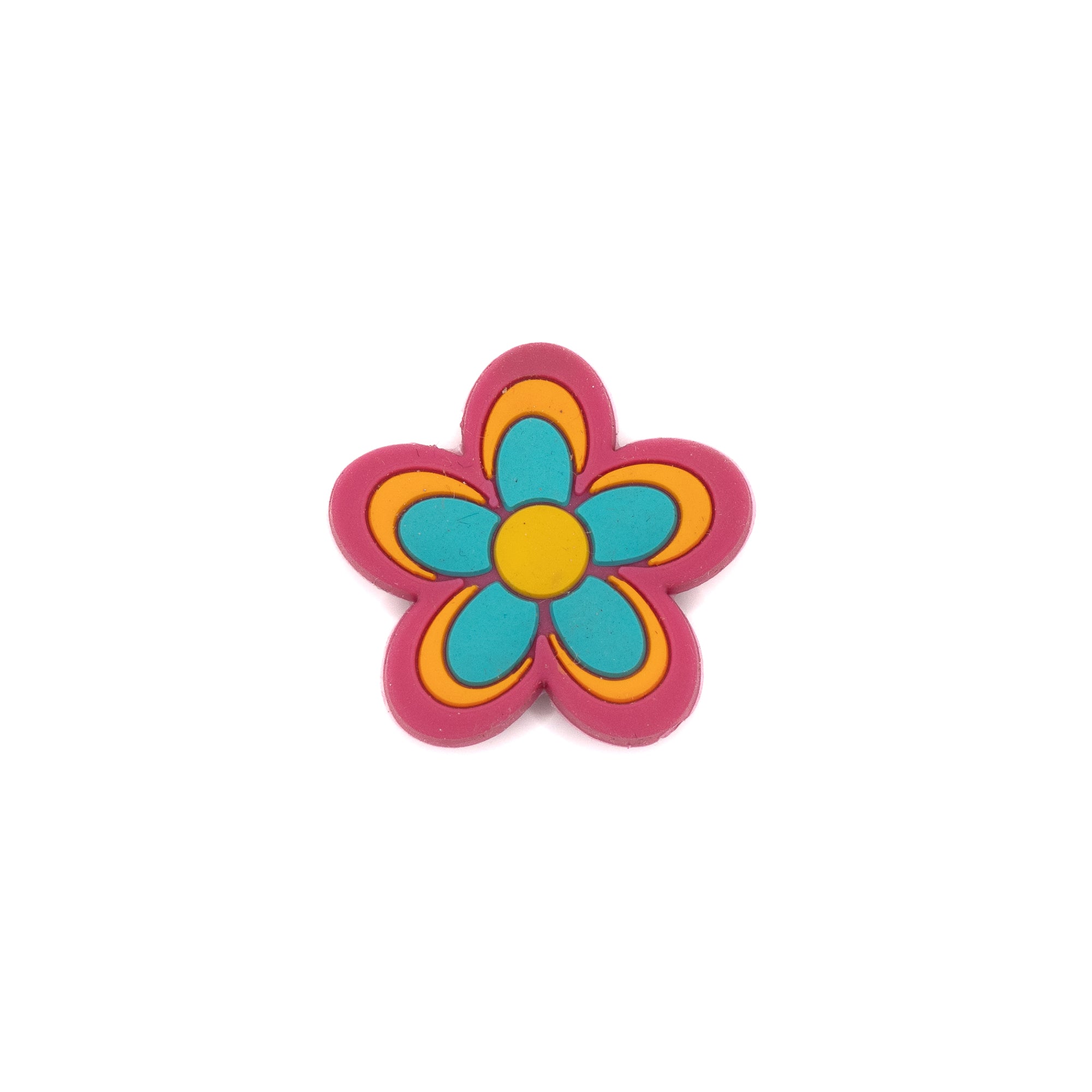 Groovey Flower Silicone Focal Bead