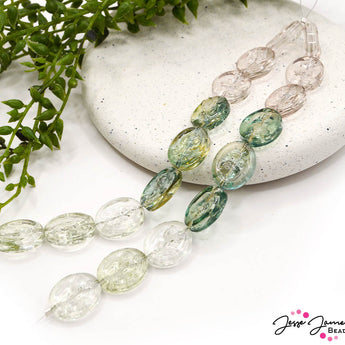 Ombré Glass Bead Set in Herb Garden