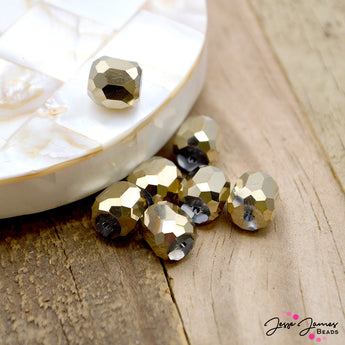 House Of Gold Faceted Glass Bead Set