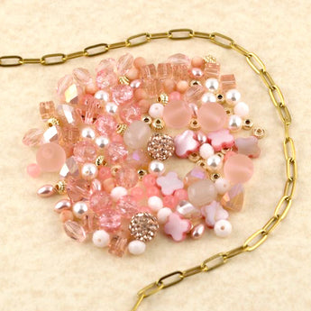 Ice Cream Glass Bead Mix in Peaches 'n Cream