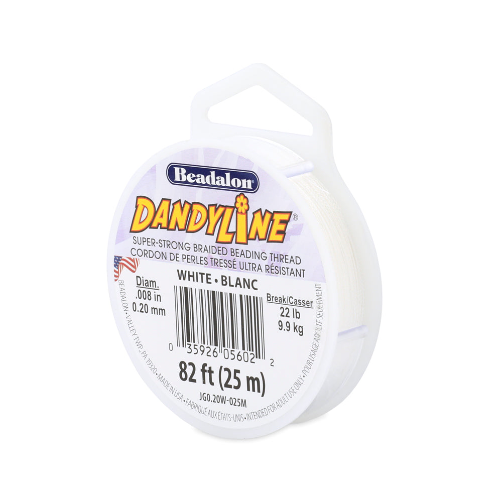 Beadalon Danydline White 0.20mm