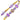 Boho Bead Strand in Purple Rain