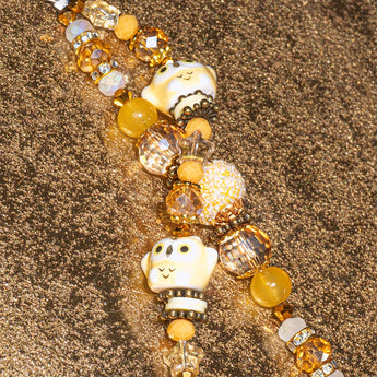 Ceramic Bead Strand Duo in Owl Yours