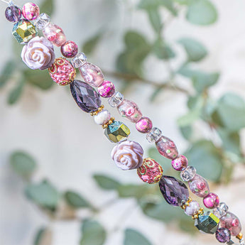 Lampwork Bead Strand Duo in Longwood Gardens